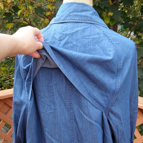 Size M/L ACNE Studios Double breasted Denim Trench coat - Picture 9 of 13